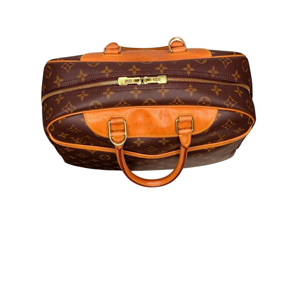 Louis Vuitton Deauville M47270 Monogram Canvas Satchel Bag + Lock+ Key #323